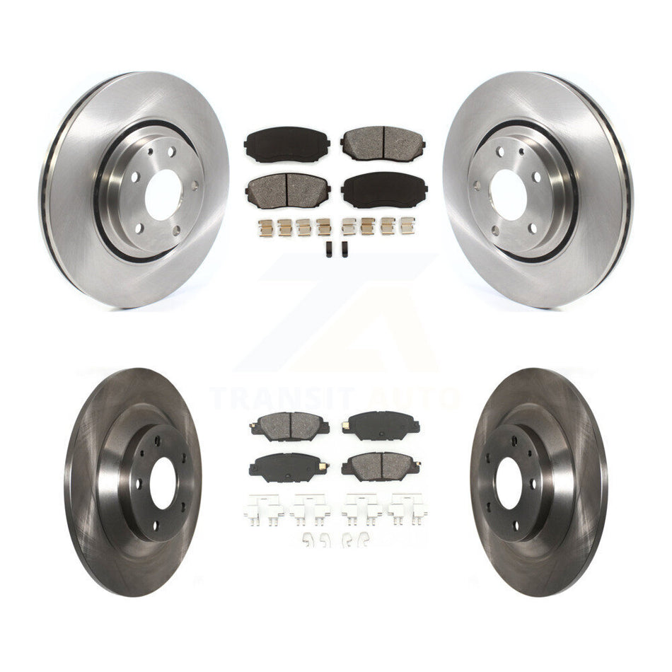 Front Rear Disc Brake Rotors And Semi-Metallic Pads Kit For 2019-2022 Mazda CX-5 Turbocharged K8S-102815