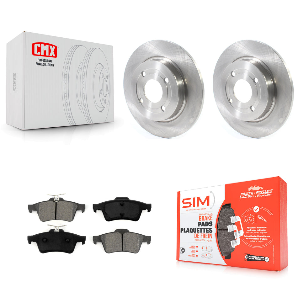 Rear Disc Brake Rotors And Semi-Metallic Pads Kit For Ford EcoSport K8S-102821