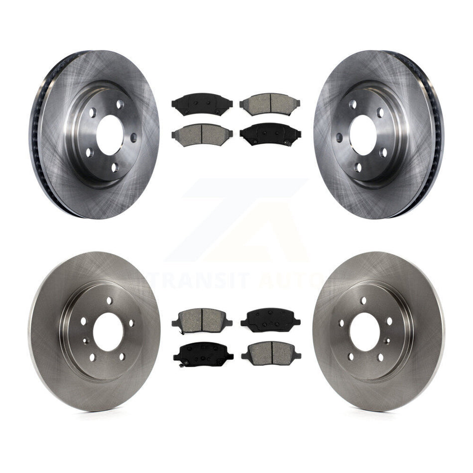 Front Rear Disc Brake Rotors And Semi-Metallic Pads Kit For 2005-2005 Chevrolet Uplander Pontiac Montana Buick Terraza Saturn Relay K8S-102840