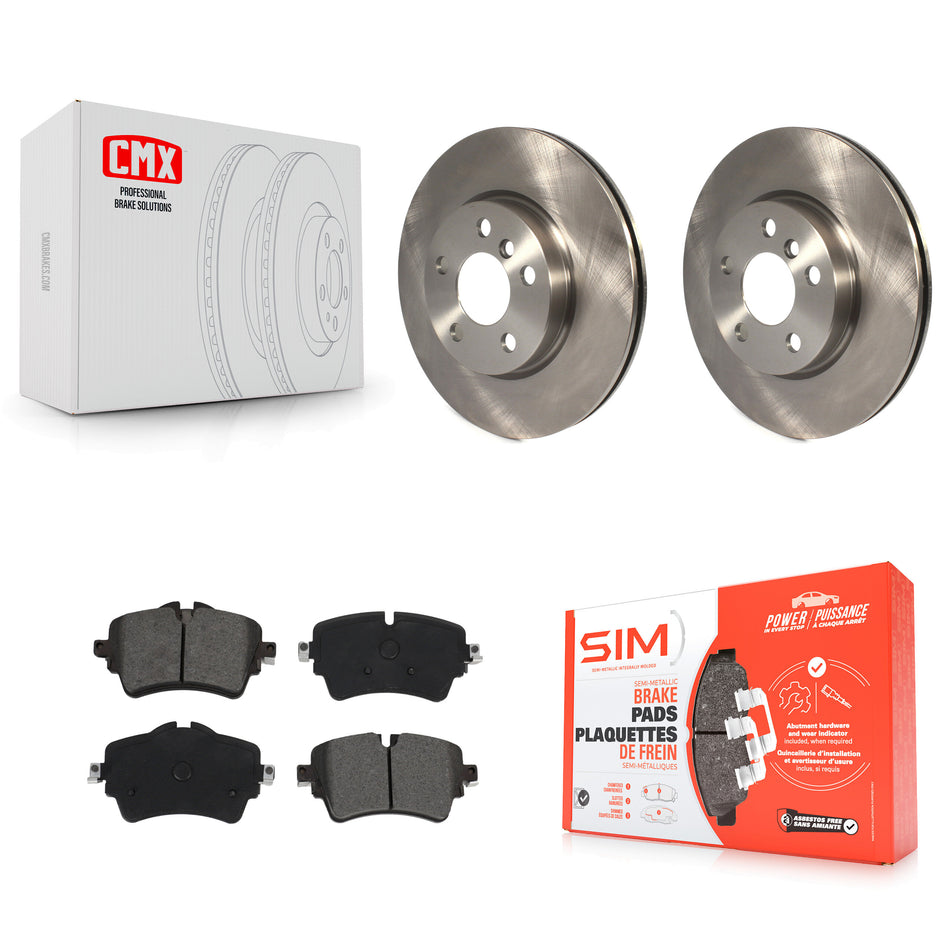 Front Disc Brake Rotors And Semi-Metallic Pads Kit For Mini Cooper Clubman K8S-102883