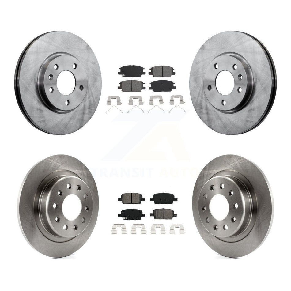 Front Rear Disc Brake Rotors And Semi-Metallic Pads Kit For Chevrolet Malibu K8S-102893
