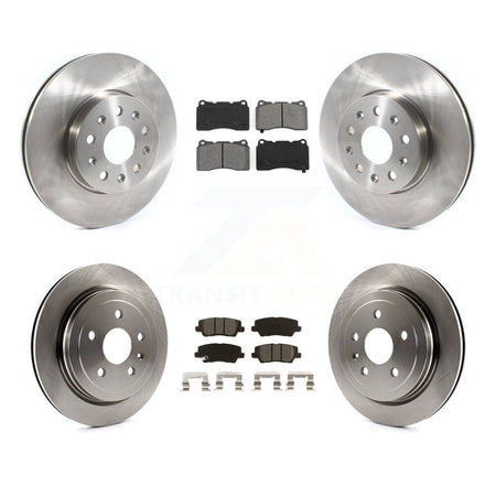 Front Rear Disc Brake Rotors And Semi-Metallic Pads Kit For Cadillac CTS K8S-102897
