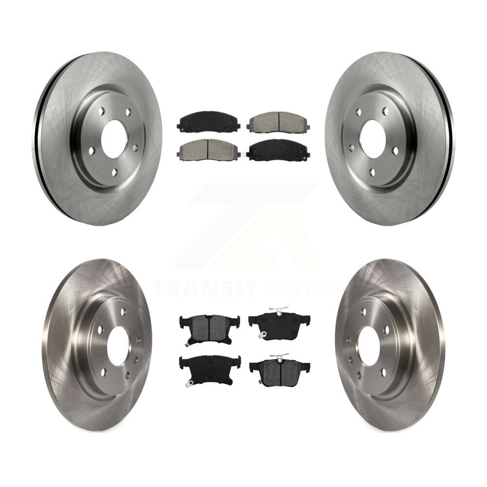 Front Rear Brake Rotors Semi-Metallic Pad Kit For Chrysler Pacifica Grand Caravan Voyager K8S-102904