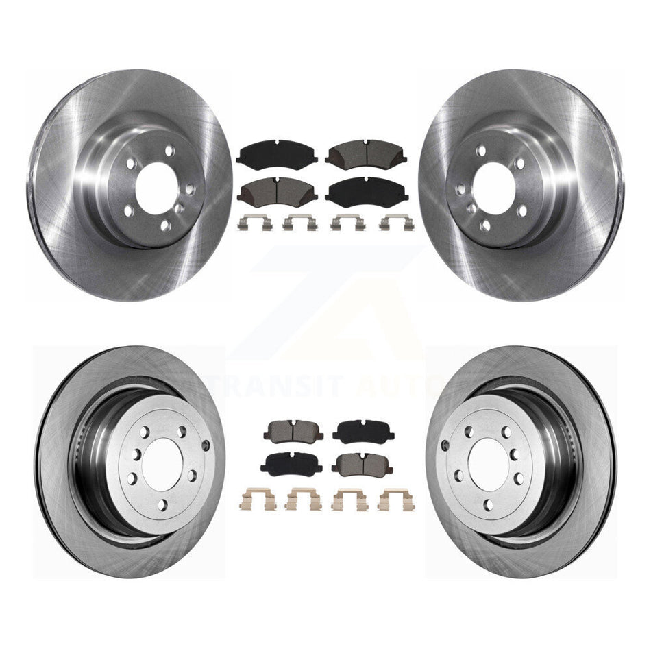 Front Rear Disc Brake Rotors And Semi-Metallic Pads Kit For 2010-2012 Land Rover Range Naturally Aspirated K8S-102919