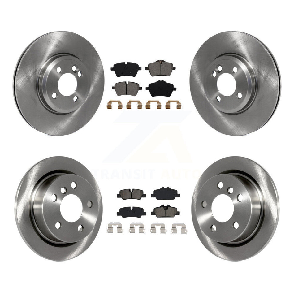 Front Rear Disc Brake Rotors And Semi-Metallic Pads Kit For 2015 Mini Cooper 2.0L 1.5L With 294mm Diameter Rotor 4 Lug Wheels K8S-102920