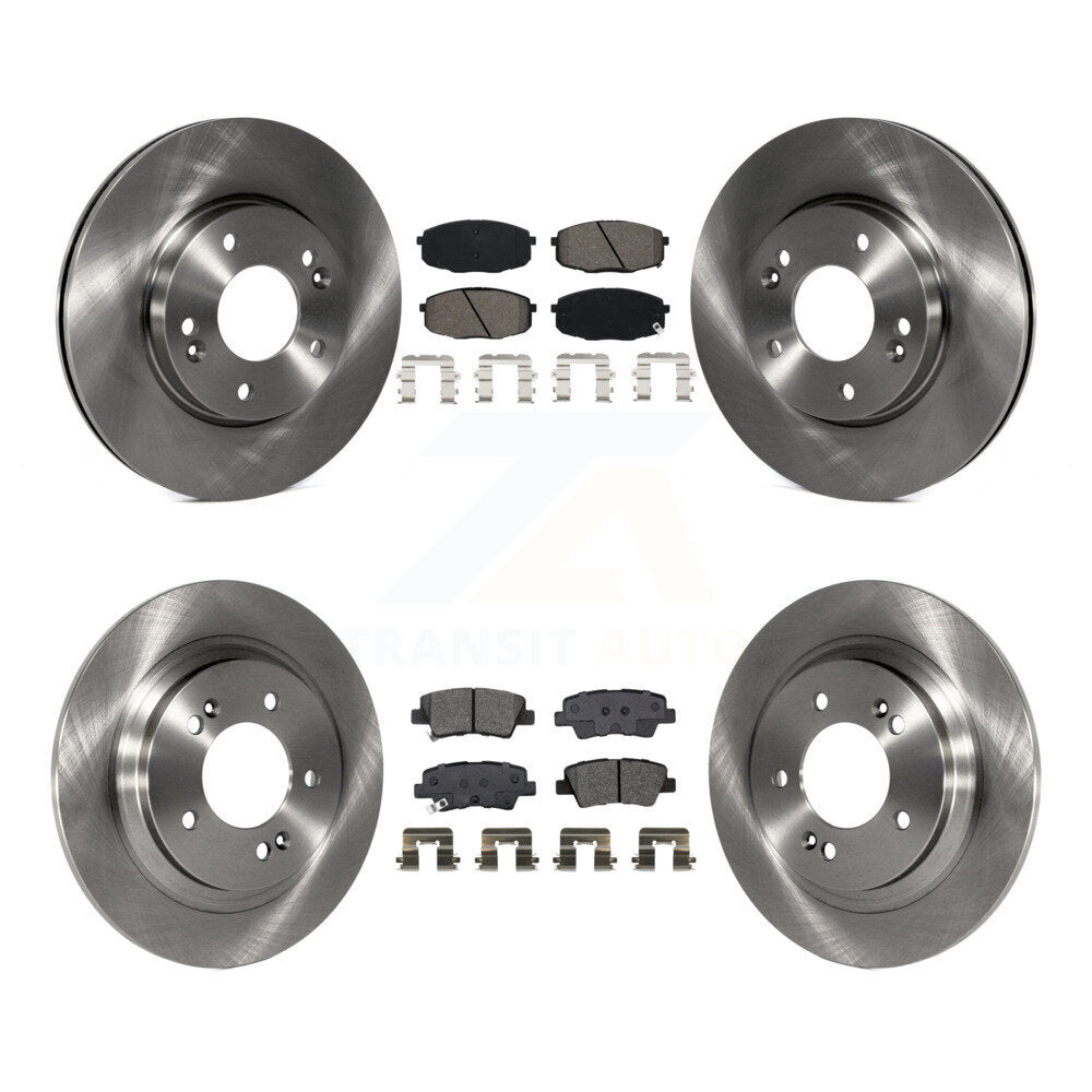 Front Rear Disc Brake Rotors And Semi-Metallic Pads Kit For Kia Forte5 Hyundai Elantra GT K8S-102927