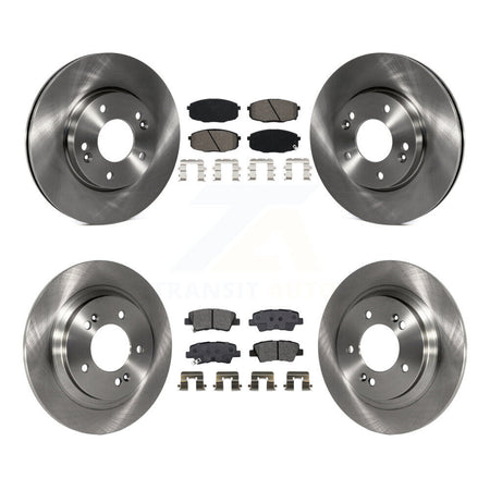Front Rear Disc Brake Rotors And Semi-Metallic Pads Kit For Kia Forte5 Hyundai Elantra GT K8S-102927