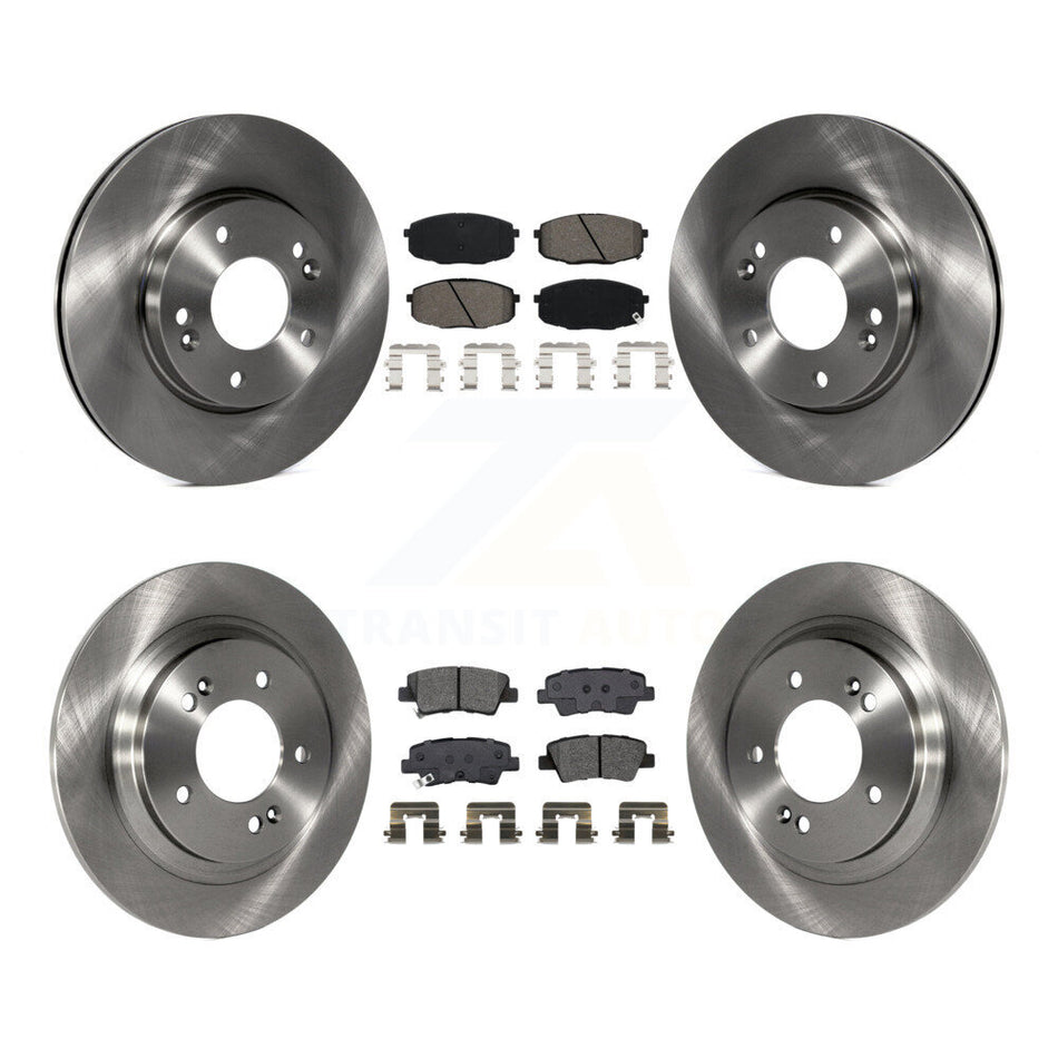 Front Rear Disc Brake Rotors And Semi-Metallic Pads Kit For Kia Forte5 Hyundai Elantra GT K8S-102927