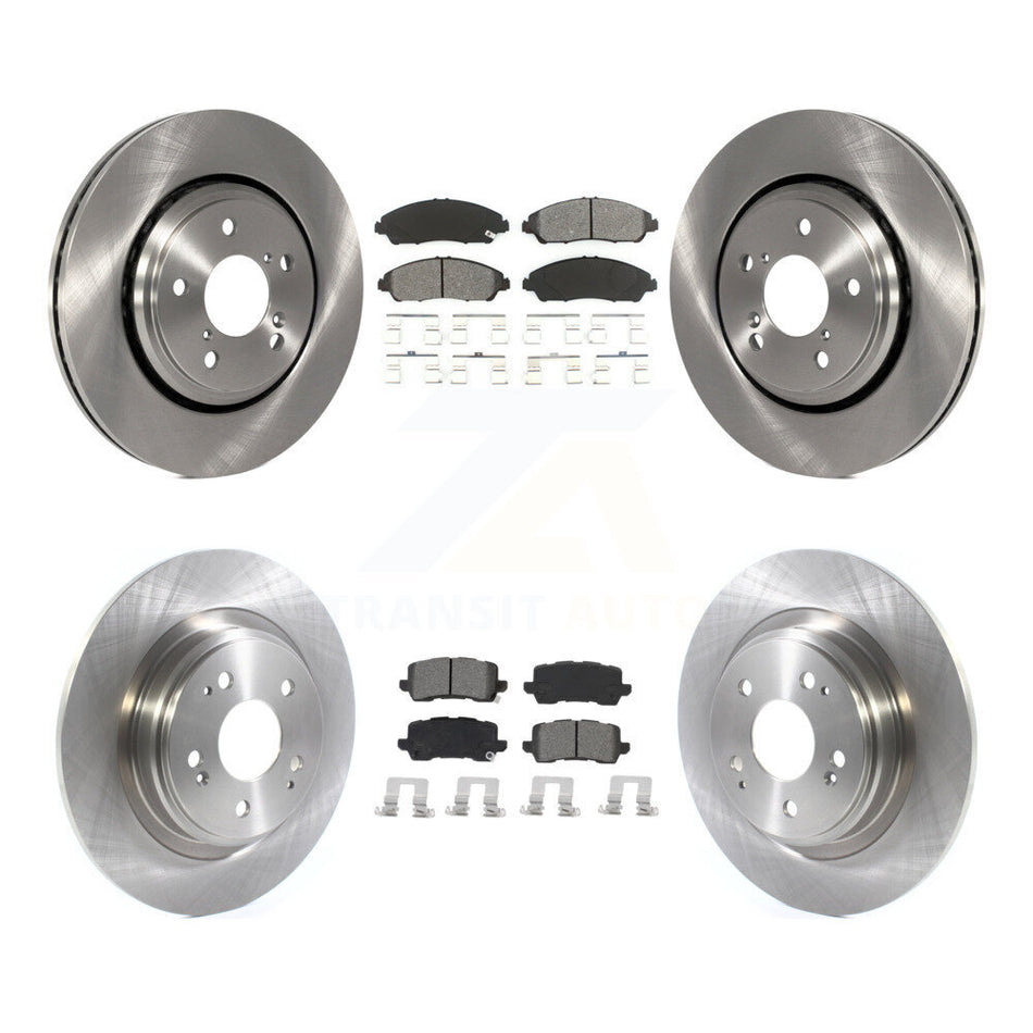 Front Rear Disc Brake Rotors And Semi-Metallic Pads Kit For Acura MDX K8S-102935