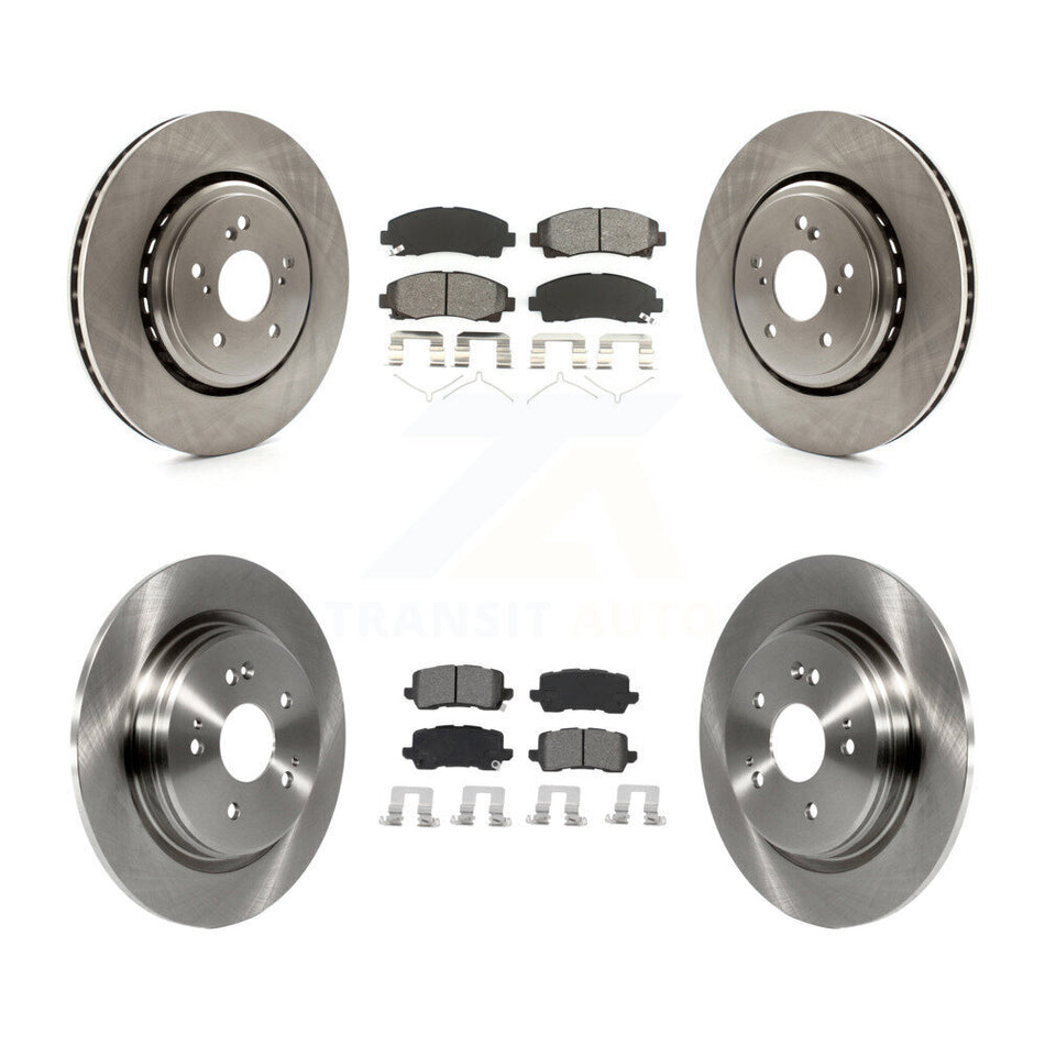 Front Rear Disc Brake Rotors And Semi-Metallic Pads Kit For 2015-2020 Acura TLX K8S-102937