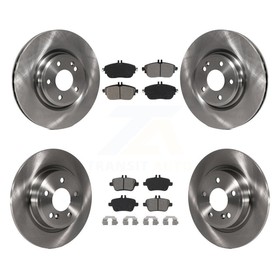 Front Rear Disc Brake Rotors And Semi-Metallic Pads Kit For Mercedes-Benz GLA250 CLA250 INFINITI QX30 K8S-102938