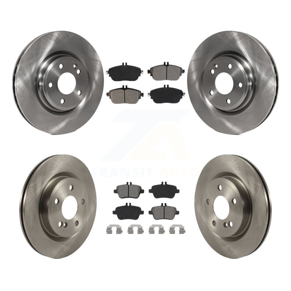 Front Rear Disc Brake Rotors And Semi-Metallic Pads Kit For Mercedes-Benz GLA250 CLA250 INFINITI QX30 K8S-102939