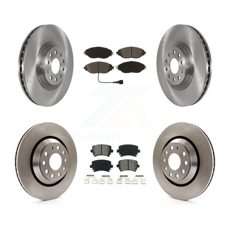 Front Rear Disc Brake Rotors And Semi-Metallic Pads Kit For Volkswagen GTI K8S-102942