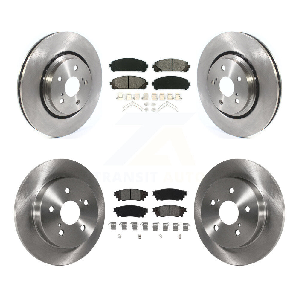 Front Rear Disc Brake Rotors And Semi-Metallic Pads Kit For Toyota Camry Avalon TRD K8S-102951