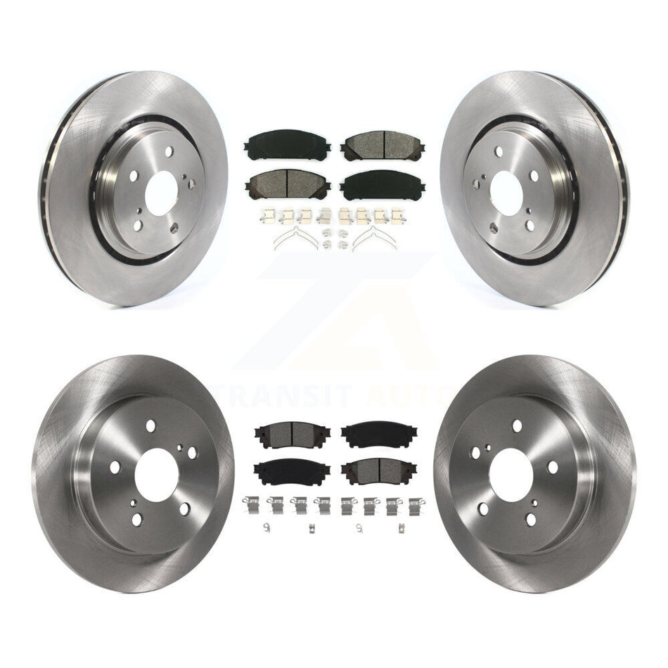 Front Rear Disc Brake Rotors And Semi-Metallic Pads Kit For Toyota Camry Avalon TRD K8S-102951
