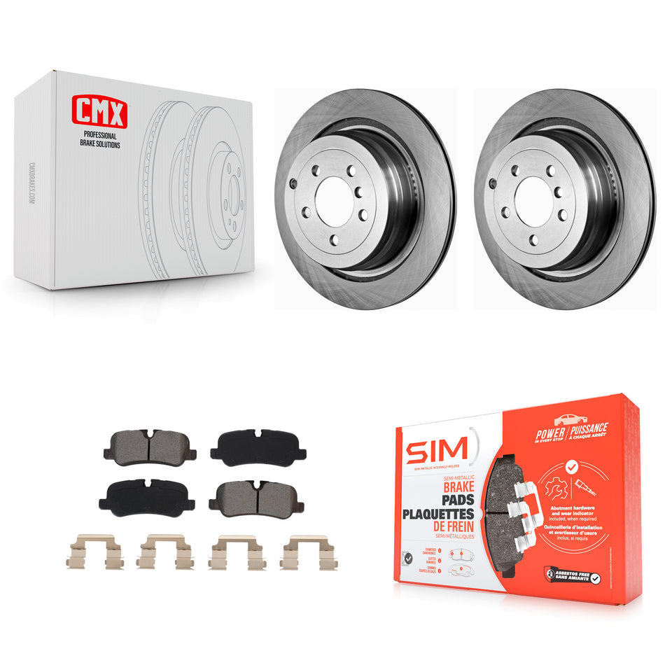 Rear Disc Brake Rotors And Semi-Metallic Pads Kit For Land Rover Range K8S-102973