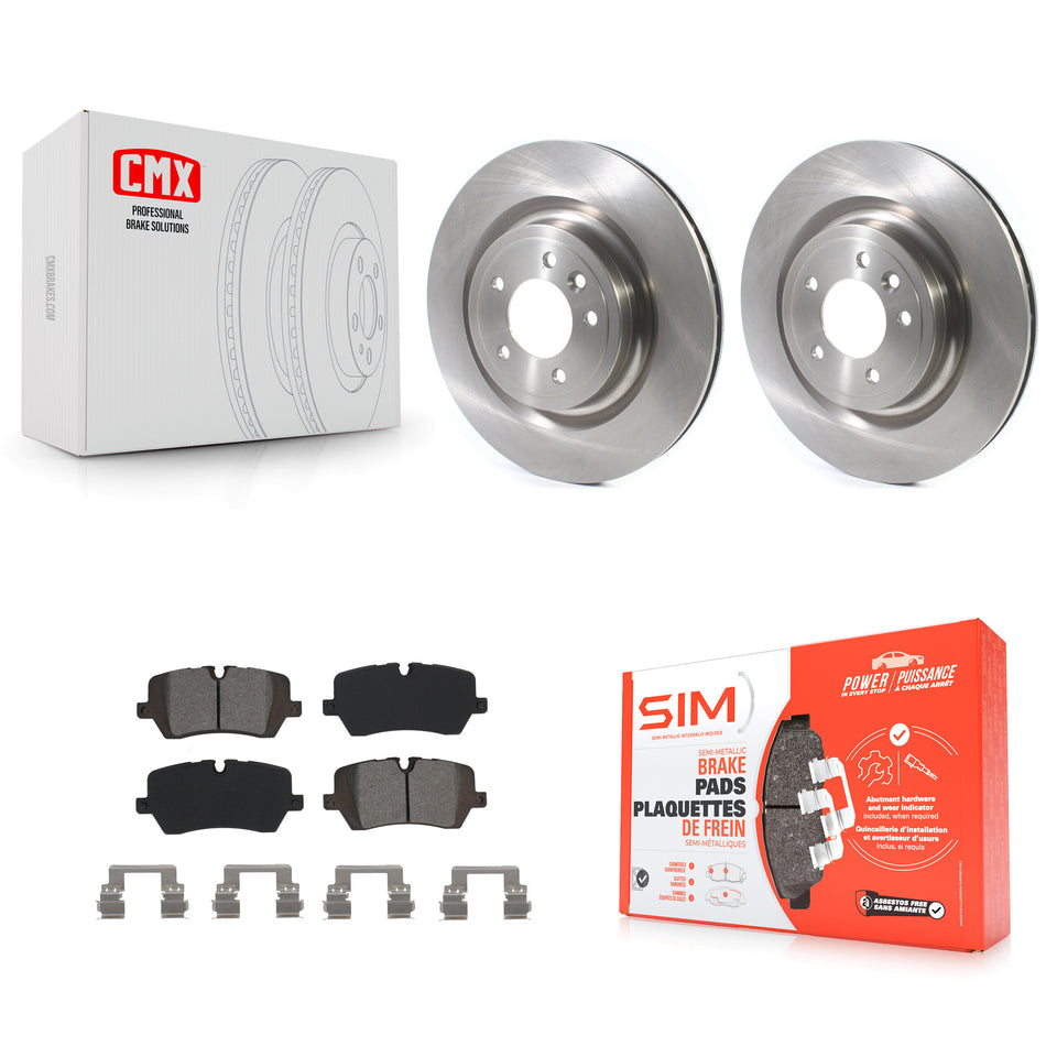 Rear Disc Brake Rotors And Semi-Metallic Pads Kit For Land Rover Range Sport Discovery K8S-102985