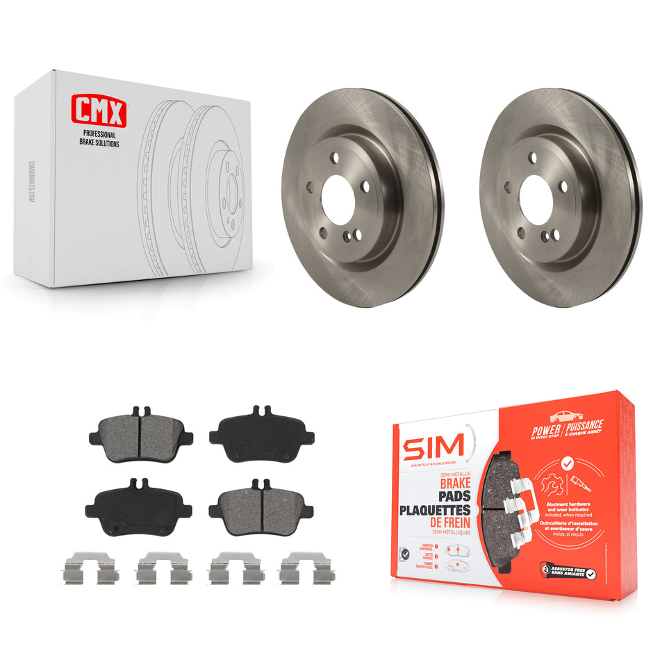 Rear Disc Brake Rotors And Semi-Metallic Pads Kit For Mercedes-Benz GLA250 CLA250 INFINITI QX30 K8S-102989