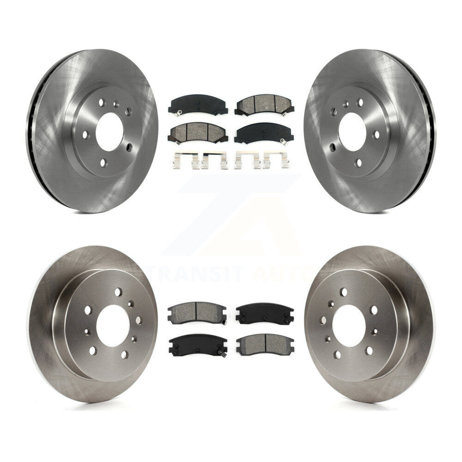 Front Rear Disc Brake Rotors And Semi-Metallic Pads Kit For Chevrolet Impala Monte Carlo K8S-103002