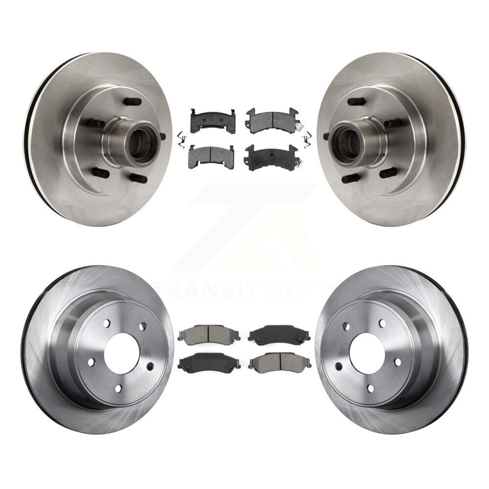 Front Rear Disc Brake Rotors And Semi-Metallic Pads Kit For Chevrolet S10 Blazer GMC Sonoma Jimmy Isuzu Hombre K8S-103060