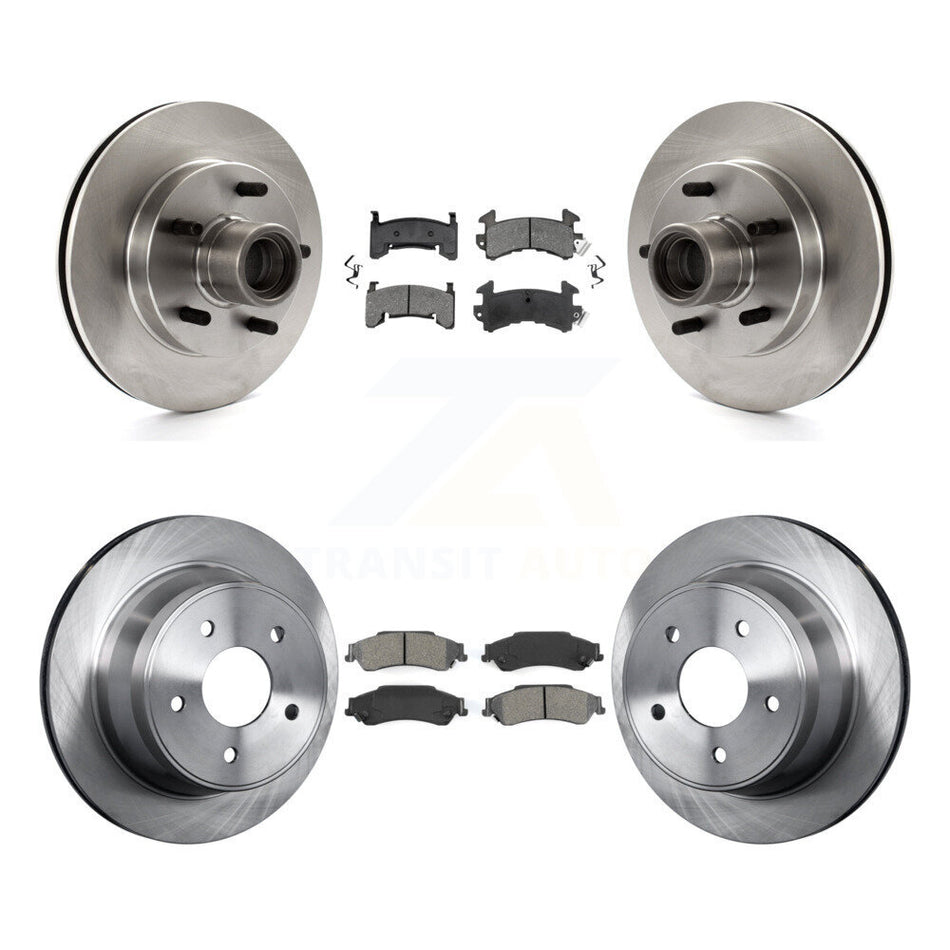 Front Rear Disc Brake Rotors And Semi-Metallic Pads Kit For Chevrolet S10 Blazer GMC Sonoma Jimmy Isuzu Hombre K8S-103060