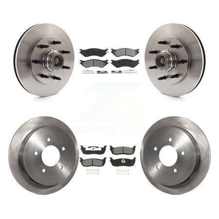 Front Rear Disc Brake Rotors And Semi-Metallic Pads Kit For 2004 Ford F-150 Heritage RWD K8S-103074