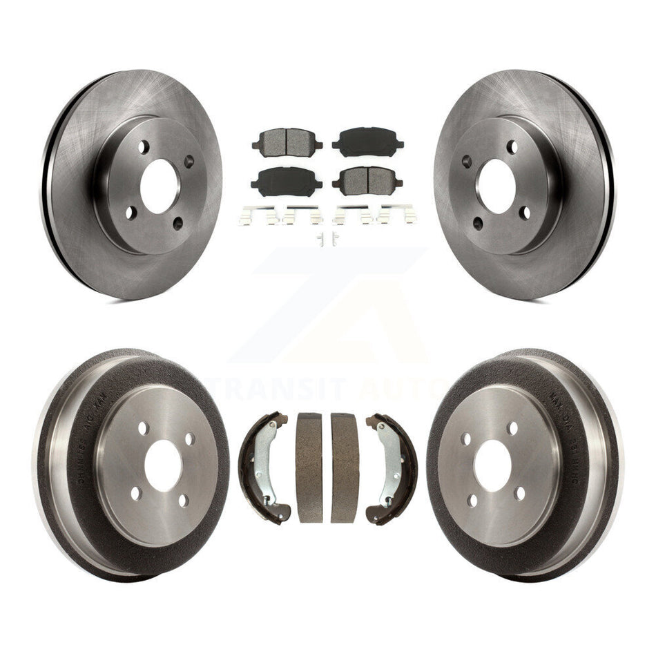Front Rear Disc Brake Rotors Semi-Metallic Pads And Drum Kit For Chevrolet Cobalt Saturn Ion Pontiac G5 Pursuit K8S-103192