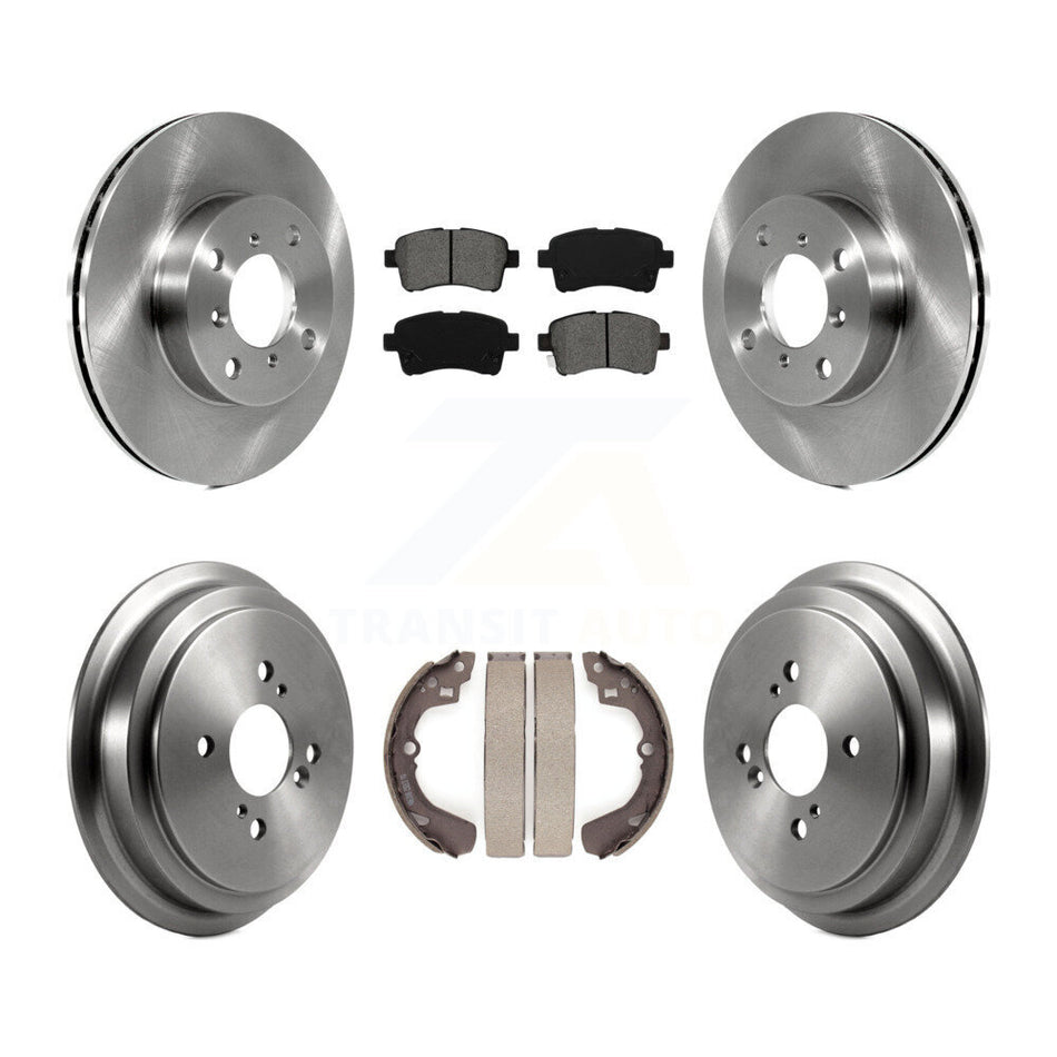 Front Rear Disc Brake Rotors Semi-Metallic Pads And Drum Kit For 2002-2005 Suzuki Aerio K8S-103278