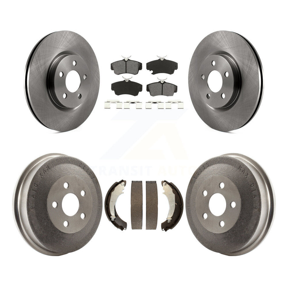 Front Rear Disc Brake Rotors Semi-Metallic Pads And Drum Kit For Chrysler PT Cruiser Naturally Aspirated K8S-103290