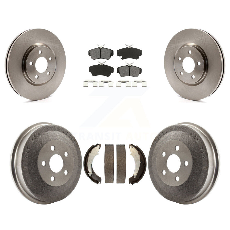 Front Rear Disc Brake Rotors Semi-Metallic Pads And Drum Kit For Chrysler PT Cruiser Turbocharged K8S-103291