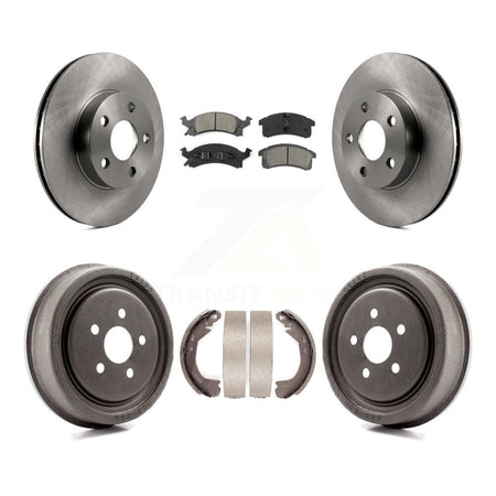 Front Rear Disc Brake Rotors Semi-Metallic Pads And Drum Kit For Chevrolet Cavalier K8S-103297