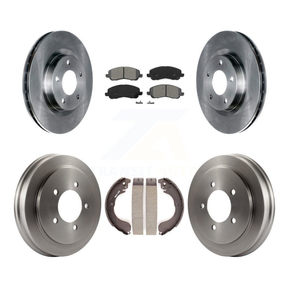 Front Rear Disc Brake Rotors Semi-Metallic Pads And Drum Kit For Jeep Patriot Compass Dodge Caliber Chrysler Sebring Avenger K8S-103310