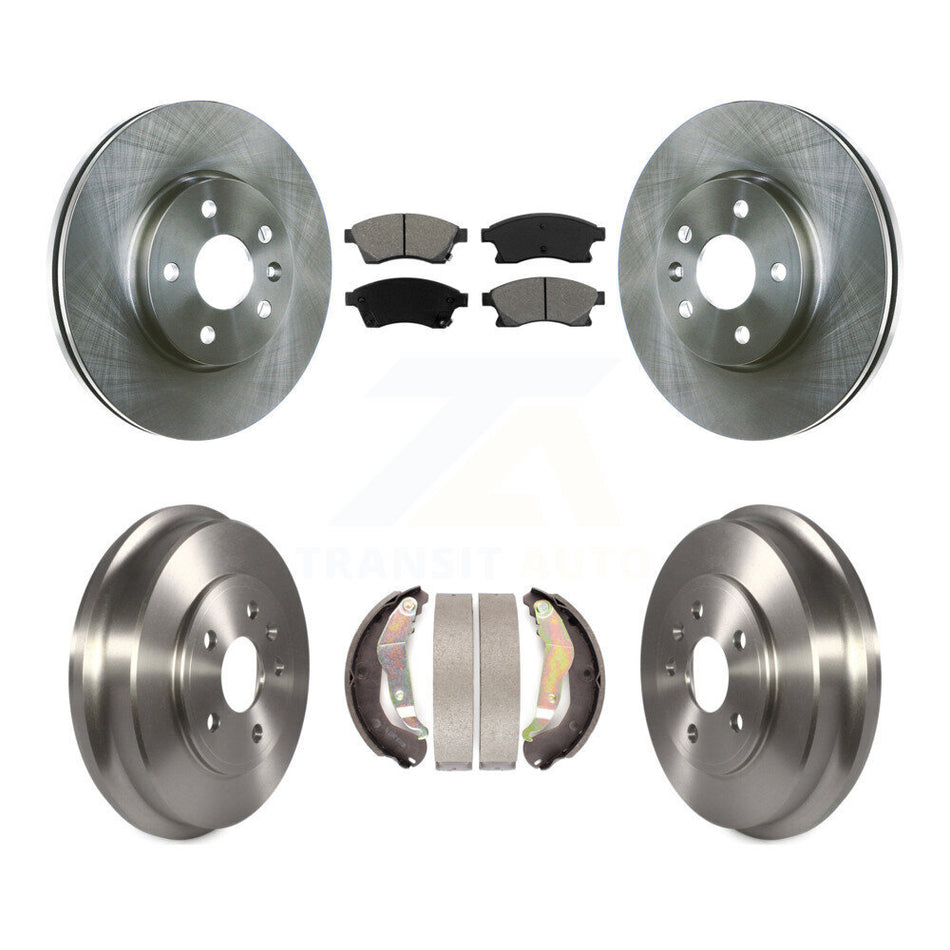 Front Rear Disc Brake Rotors Semi-Metallic Pads And Drum Kit For Chevrolet Sonic K8S-103338