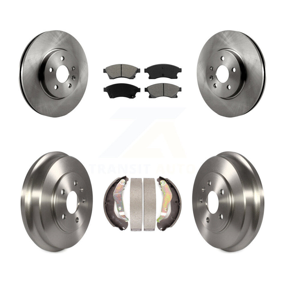 Front Rear Disc Brake Rotors Semi-Metallic Pads And Drum Kit For Chevrolet Trax Sonic K8S-103339