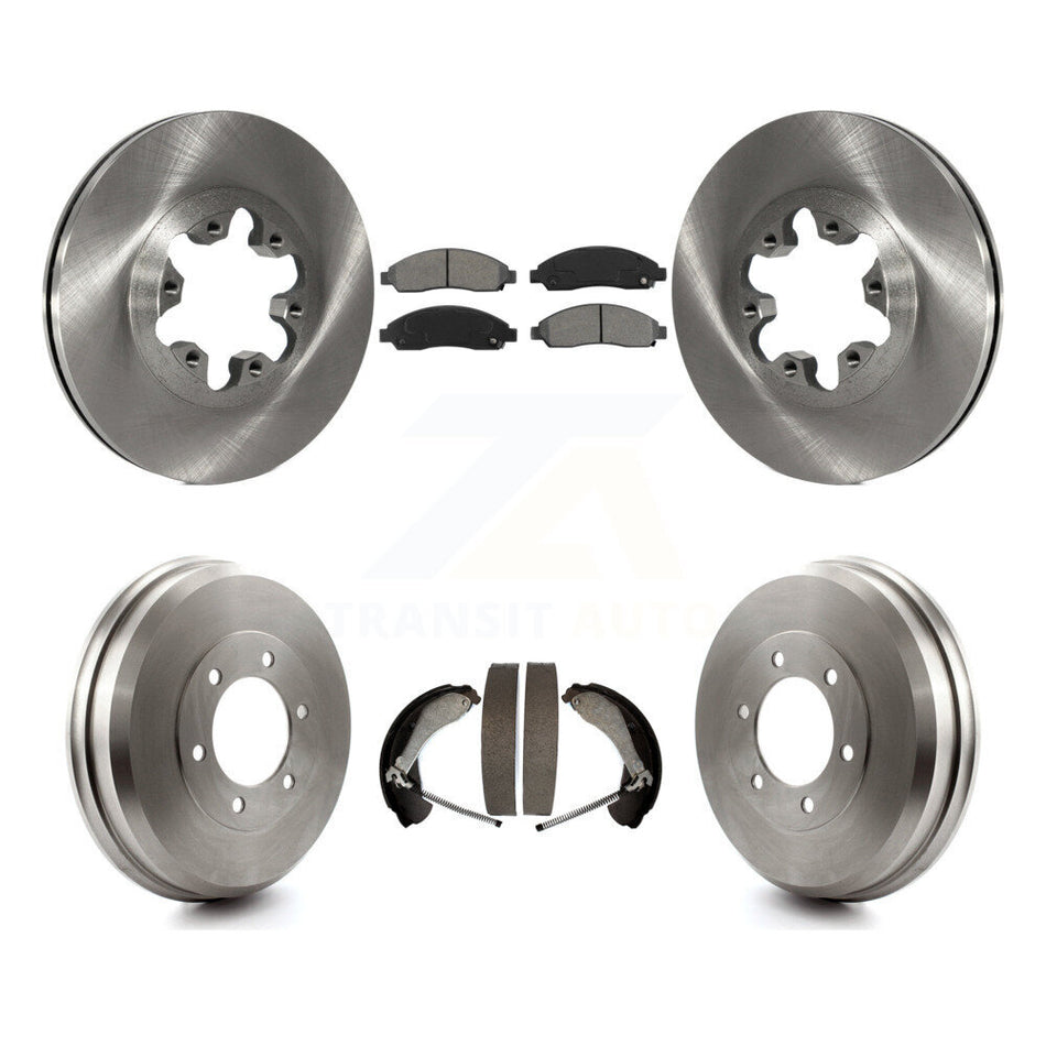 Front Rear Disc Brake Rotors Semi-Metallic Pads And Drum Kit For Chevrolet Colorado GMC Canyon Isuzu i-290 i-280 i-370 i-350 K8S-103360