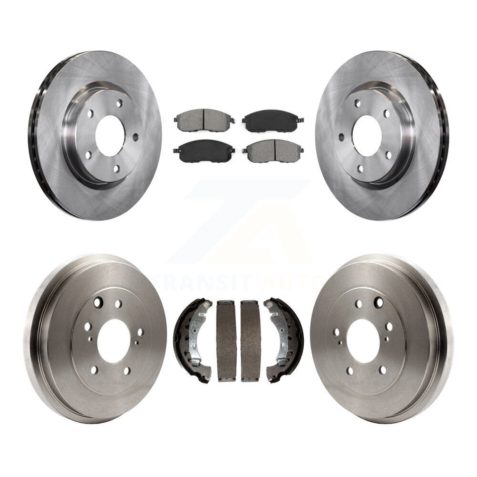 Front Rear Disc Brake Rotors Semi-Metallic Pads And Drum Kit For Nissan Sentra K8S-103365