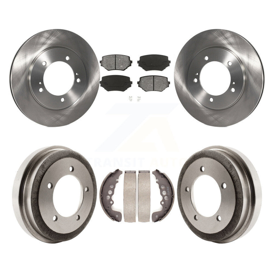 Front Rear Disc Brake Rotors Semi-Metallic Pads And Drum Kit For Suzuki Grand Vitara K8S-103384
