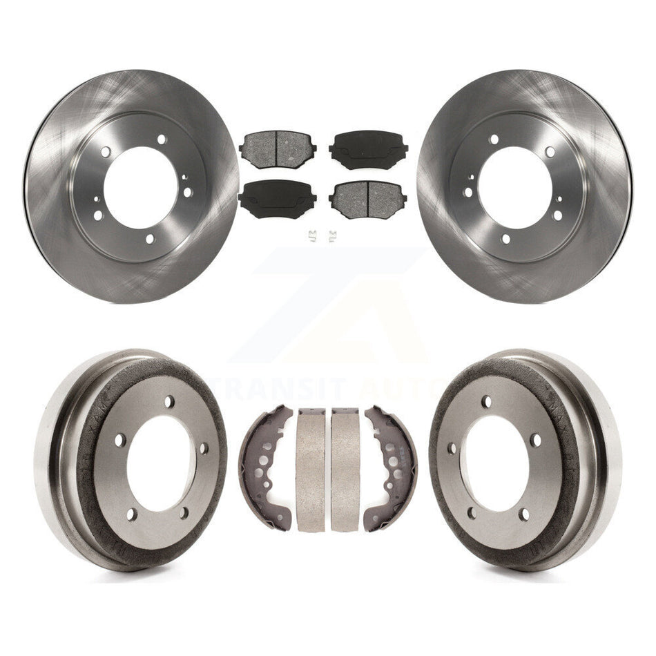 Front Rear Disc Brake Rotors Semi-Metallic Pads And Drum Kit For Suzuki Grand Vitara K8S-103384
