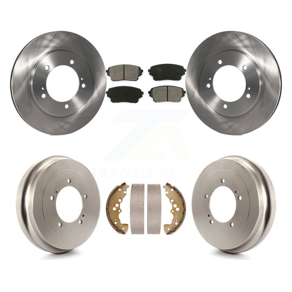 Front Rear Disc Brake Rotors Semi-Metallic Pads And Drum Kit For Suzuki XL-7 K8S-103387