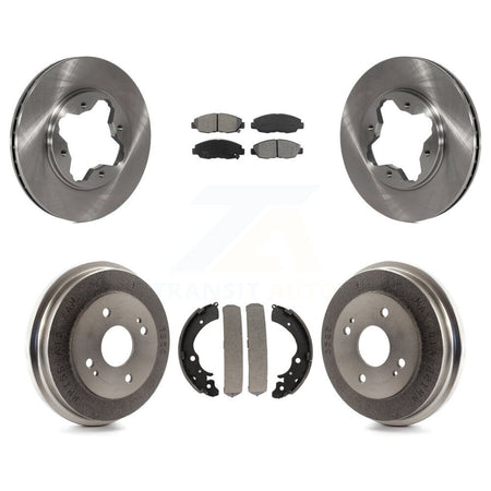 Front Rear Disc Brake Rotors Semi-Metallic Pads And Drum Kit For Honda Accord K8S-103396