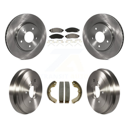 Front Rear Brake Rotor Semi-Metallic Pad Drum Kit For Nissan NV200 Chevrolet City Express K8S-103427