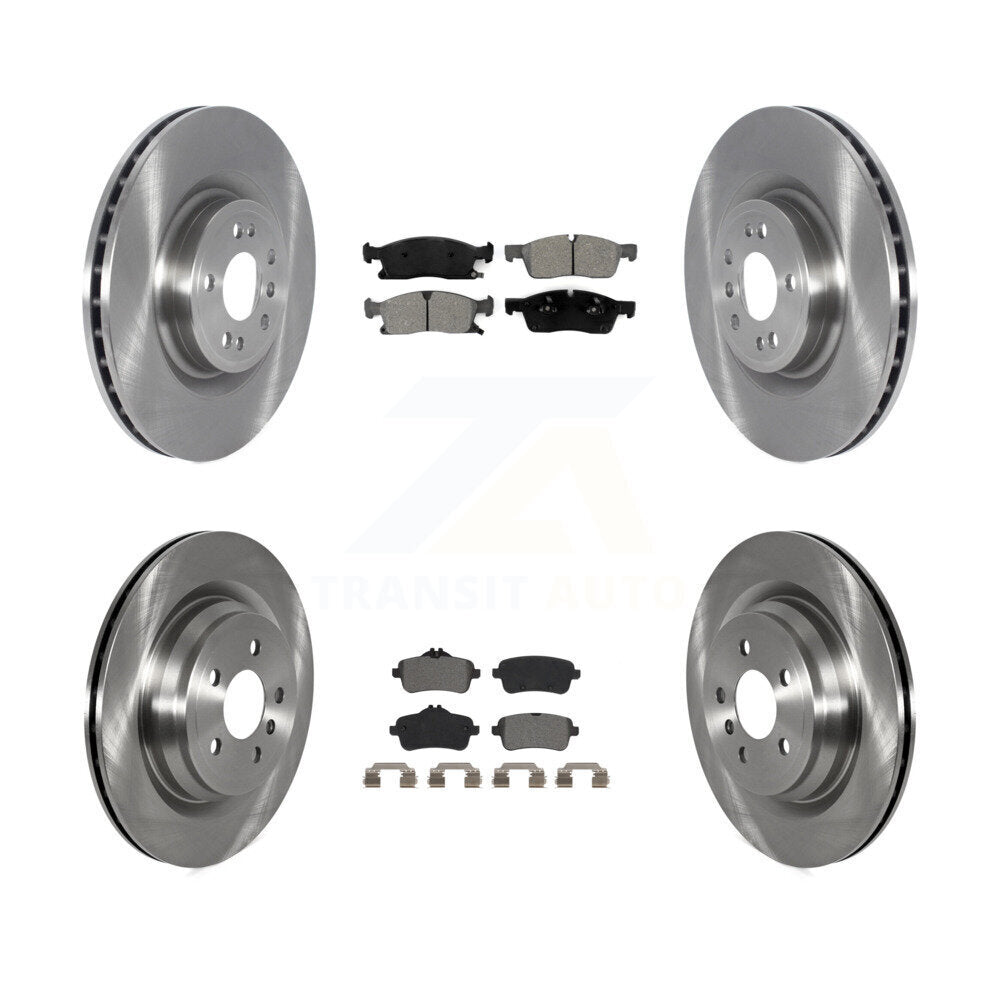 Front Rear Disc Brake Rotors And Semi-Metallic Pads Kit For Mercedes-Benz GLE400 K8S-103534
