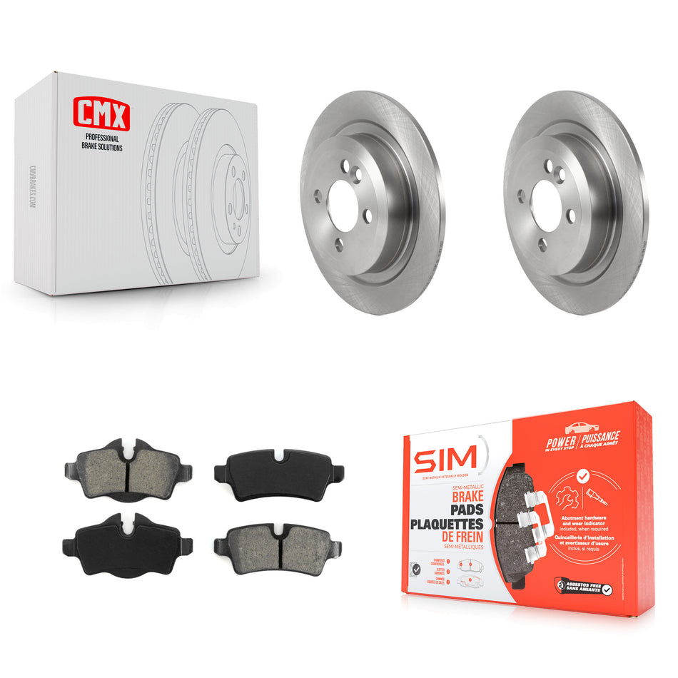 Rear Disc Brake Rotors And Semi-Metallic Pads Kit For Mini Cooper K8S-103560