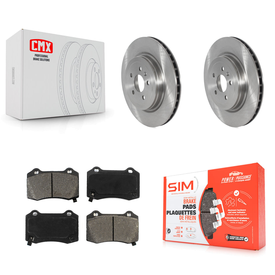 Rear Disc Brake Rotors And Semi-Metallic Pads Kit For Tesla X S K8S-103577