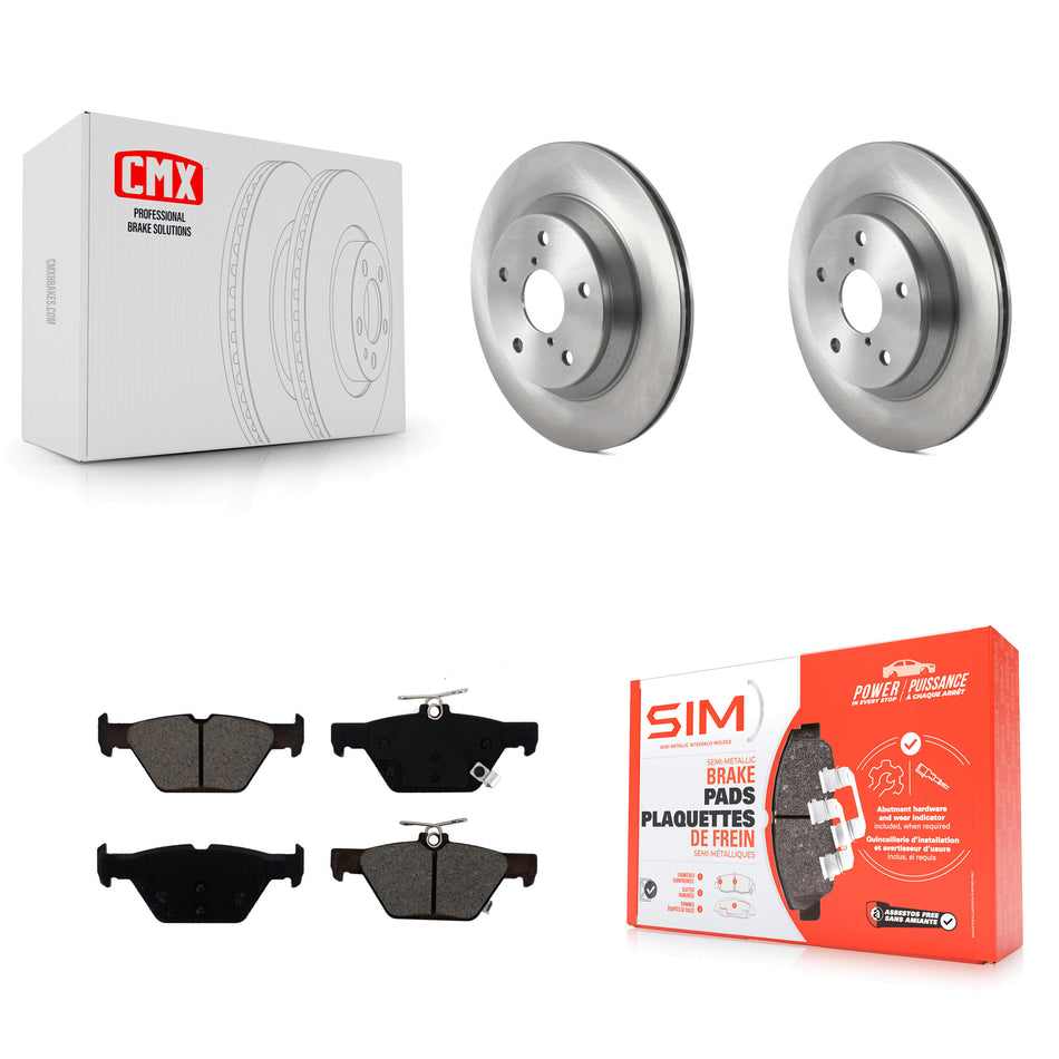 Rear Disc Brake Rotors And Semi-Metallic Pads Kit For Subaru Forester K8S-103578