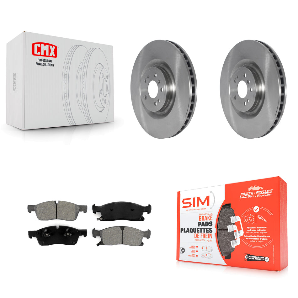 Front Disc Brake Rotors And Semi-Metallic Pads Kit For Mercedes-Benz ML350 GLS450 GL450 GL350 ML400 ML250 K8S-103590