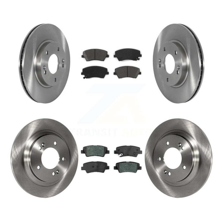 Front Rear Disc Brake Rotors And Semi-Metallic Pads Kit For Kia Niro Hyundai Ioniq K8S-103602
