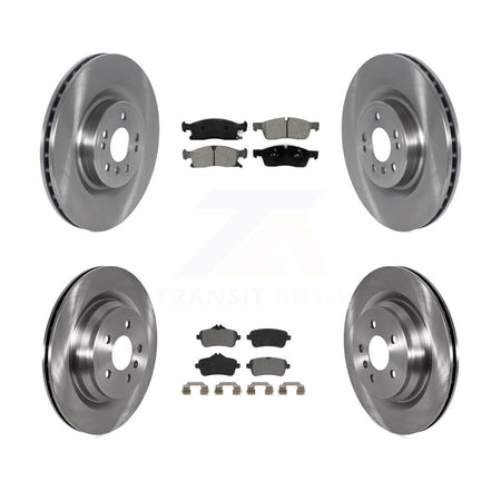 Front Rear Brake Rotors & Semi-Metallic Pad Kit For Mercedes-Benz GLE400 With AMG Package K8S-103604