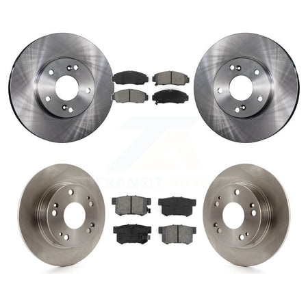 Front Rear Disc Brake Rotors And Semi-Metallic Pads Kit For Honda Accord K8S-103639
