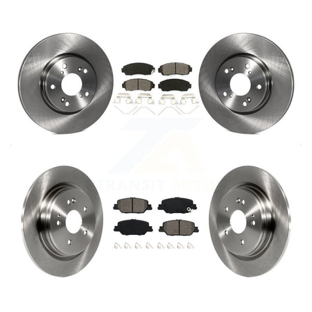 Front Rear Disc Brake Rotors And Semi-Metallic Pads Kit For Honda CR-V K8S-103671